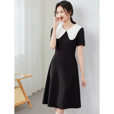 Đầm thiết kế GL thời trang công sở cổ 2 lá v13 giá ưu đãi 890.000đ giảm 18%