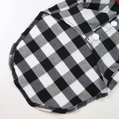 Đầm Thú Cưng Kẻ Sọc Nơ Thắt Nơ Thoáng Khí Không Nhọn 0.5‑25kg cho Chó Mèo 4 Mùa 4