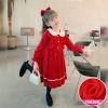 Đầm Thu Đông Bé Gái Phong Cách Tây 2.025 - Dài tay, Công chúa, Giá chỉ 205k 7