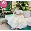 Đầm trắng công chúa 2 lớp cho bé gái 12-35kg dưới 1m30, tay cánh tiên, chỉ 199k 3