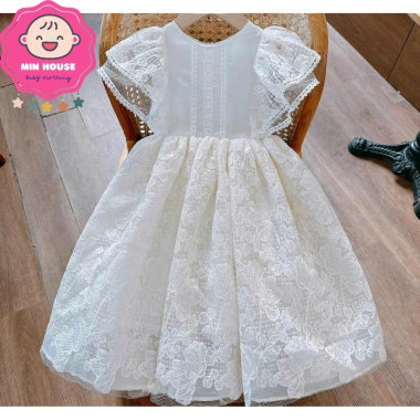 Đầm trắng công chúa 2 lớp cho bé gái 12-35kg dưới 1m30, tay cánh tiên, chỉ 199k 6 Đầm trắng công chúa 2 lớp cho bé gái 12-35kg dưới 1m30, tay cánh tiên, chỉ 199k 6
