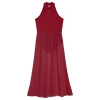 Đầm Trẻ Em Bé Gái Không Tay Mock Cổ, Lỗ Khóa Lưng, Thiết Kế Hiện Đại Lyrical Dance – 477.360₫ 7