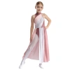 Đầm Trẻ Em Bé Gái Không Tay Mock Cổ, Lỗ Khóa Lưng, Thiết Kế Hiện Đại Lyrical Dance – 477.360₫ 10
