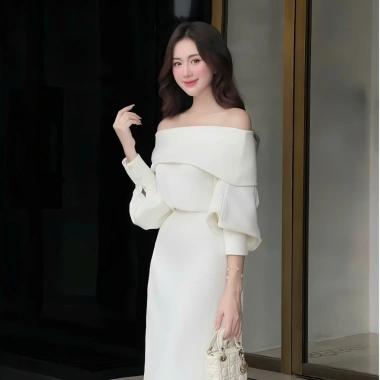 Đầm Trễ Vai Dáng Suông Thu Đông Bigsize, Dài Thanh Lịch Công Sở & Tiệc, SH02 387.999đ 6 Đầm Trễ Vai Dáng Suông Thu Đông Bigsize, Dài Thanh Lịch Công Sở & Tiệc, SH02 387.999đ 6