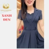 Đầm trung niên cổ V sang trọng công sở lụa Pháp CARO-VD - Giá chỉ 258.000₫ 5