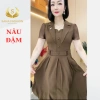 Đầm trung niên cổ V sang trọng công sở lụa Pháp CARO-VD - Giá chỉ 258.000₫ 8