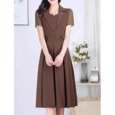 Đầm trung niên cổ V sang trọng - Váy công sở lụa Pháp, giá chỉ 289.000đ 10 Đầm trung niên cổ V sang trọng - Váy công sở lụa Pháp, giá chỉ 289.000đ 10