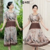 Đầm Trung Niên Nữ GOTI Màu Xanh Mẫu Đơn 3.405 - Giảm Giá Đặc Biệt 403.200₫ 10