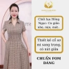 Đầm trung niên SANA FASHION cổ sơ mi lụa hồng ngọc công sở, giá chỉ 249k 3