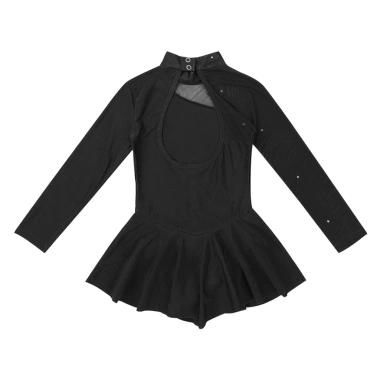 Đầm Trượt Băng Bé Gái 4-16 tuổi Nyeemya Dài Tay Cổ Vải Cutouts Hình Sau Leotard 6 Đầm Trượt Băng Bé Gái 4-16 tuổi Nyeemya Dài Tay Cổ Vải Cutouts Hình Sau Leotard 6