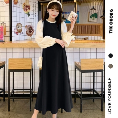 Đầm váy bầu C8.454 thu đông dài tay dáng suông form rộng sang chảnh công sở tiệc hot trend giảm còn 162k 10 Đầm váy bầu C8.454 thu đông dài tay dáng suông form rộng sang chảnh công sở tiệc hot trend giảm còn 162k 10