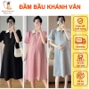 Đầm váy bầu công sở dáng suông C26 cổ sơ mi 4 màu trẻ trung, điệu đà - 140.600₫