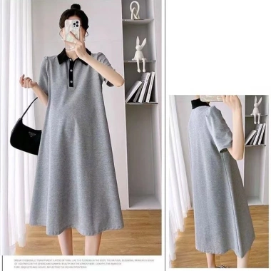 Đầm váy bầu công sở dáng suông C26 cổ sơ mi 4 màu trẻ trung, điệu đà - 140.600₫ 6