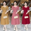 Đầm Váy Nữ Bigsize Cotton Lạnh Trung Niên Đi Chơi Đi Tiệc Nhiều Size Tặng Mẹ
