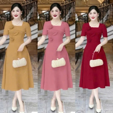 Đầm Váy Nữ Bigsize Cotton Lạnh Trung Niên Đi Chơi Đi Tiệc Nhiều Size Tặng Mẹ