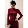 Đầm xoắn eo đắp tà tay dài ELLA DORA - Thanh lịch sang trọng, ấm áp mùa đông, giá chỉ 999k 7