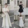 Đầm xoè dự tiệc dài chất tơ phối lưới đính đá - Sang trọng, giảm giá 305.000₫ 3