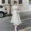 Đầm xoè dự tiệc dài chất tơ phối lưới đính đá - Sang trọng, giảm giá 305.000₫ 6