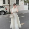 Đầm xoè dự tiệc dài chất tơ phối lưới đính đá - Sang trọng, giảm giá 305.000₫ 8