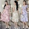 Đầm xòe hoa nhí xếp ngực đính nút tay búp sen có túi - Giá giảm 169.100₫ 9