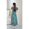 Đầm xòe họa tiết form dài cổ vuông tay phồng S&M GR241 - Giá ưu đãi 185k 5