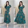 Đầm xòe họa tiết form dài cổ vuông tay phồng S&M GR241 - Giá ưu đãi 185k 6