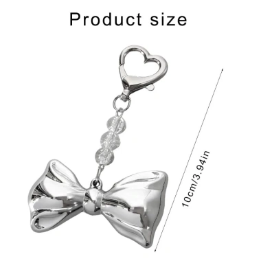 Dẫn Bạc Nơ Hạt Móc Khóa Trang Trí Mặt Dây Chuyền Túi Xách cho Nữ - Giá 82.500₫