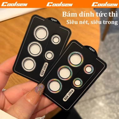 Dán camera kim loại + kính cường lực bảo vệ chống trầy xước cho Samsung S26 S25 S24 S23 Ultra, A16 A15 A26 A36- 48.500₫