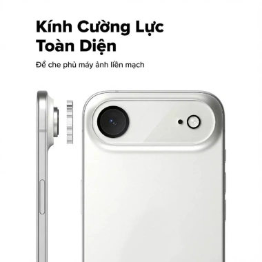 Dán cường lực camera iPhone 17 Air 3D, độ cứng 9H, trong suốt, chống trầy xước va đập - Giá 39.000 VND
