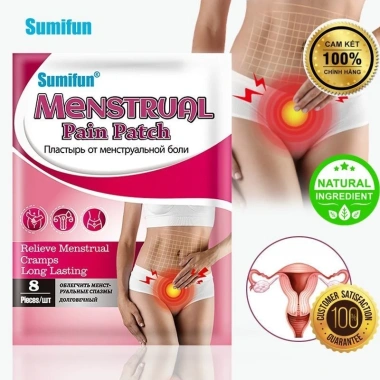 Dán Đau Bụng Kinh 8 Miếng Thảo Dược Không Xâm Lấn - Hết Đau, Giá Rẻ 94.340₫
