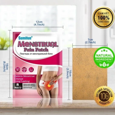 Dán Đau Bụng Kinh 8 Miếng Thảo Dược Không Xâm Lấn - Hết Đau, Giá Rẻ 94.340₫