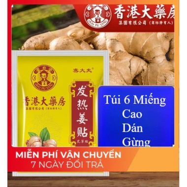 Dán Gừng 6 Miếng Túi Chăm Sóc Cơ Thể Tự Nhiên Giảm Đau Giá Chỉ 5.000đ