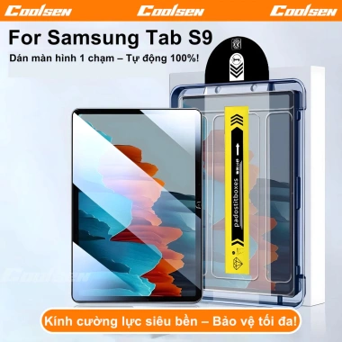 Dán kính cường lực tự động cho Samsung Galaxy Tab S7/S8/S9 FE+/S10/S10 Plus/A9/A9Plus - Giá chỉ 118.000₫