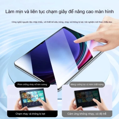 Dán kính cường lực tự động cho Samsung Galaxy Tab S7/S8/S9 FE+/S10/S10 Plus/A9/A9Plus - Giá chỉ 118.000₫