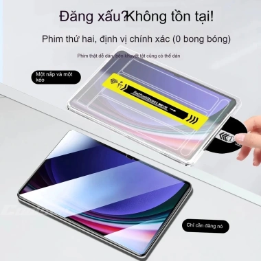 Dán kính cường lực tự động cho Samsung Galaxy Tab S7/S8/S9 FE+/S10/S10 Plus/A9/A9Plus - Giá chỉ 118.000₫
