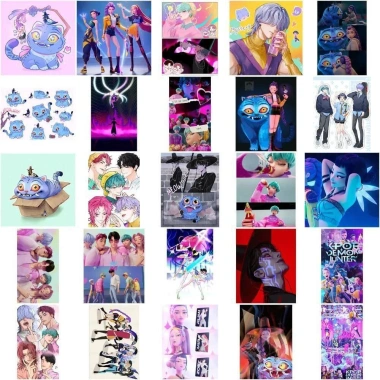 Dán KPop Demon Hunters 50 miếng Rumi Zoey DIY Saja Boys, Quà Tặng, Giá 45.100₫ 6 Dán KPop Demon Hunters 50 miếng Rumi Zoey DIY Saja Boys, Quà Tặng, Giá 45.100₫ 6