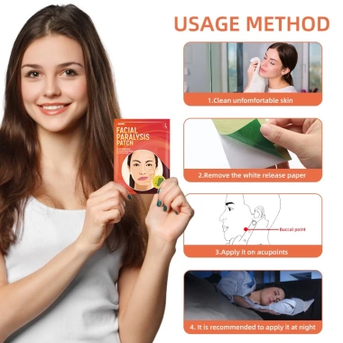 Dán Liệt Thần Kinh Mặt 6 miếng - Liệt Mặt Ngoại Biên, Dây Thần Kinh 7, Tinh Chất Thảo Dược 100% An Toàn - Chỉ 110.239₫