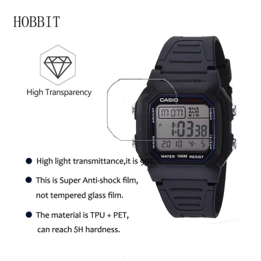 Dán màn hình đồng hồ YIFILM 3 miếng chống cháy nổ cho Casio W800H-1AV 50.988₫ 5