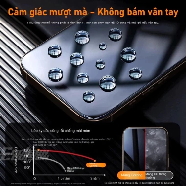 Dán Màn Hình Nhanh Kính Cường Lực Chất Lượng Cao cho iPhone 13-17, Giá 138.000 VND