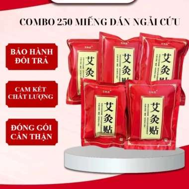 Dán Ngải Cứu 250 miếng - Giảm Đau Cổ Vai Gáy, 5 Túi, Cao Dán, Giá Ưu Đãi 36.990đ
