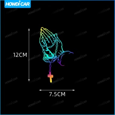 Dán nội thất ô tô màu sắc cầu nguyện laser - 1 miếng giá ưu đãi 27.027 VND 4