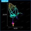 Dán nội thất ô tô màu sắc cầu nguyện laser - 1 miếng giá ưu đãi 27.027 VND 6