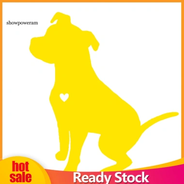 Dán Phản Quang Pit Bull Dễ Thương cho Xe, Cửa Sổ, Đề Can - SPM Đề Can Trang Trí