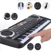 Đàn Piano 61 Phím điện tử cho bé kèm Mic & dây cắm – Giá ưu đãi 209.000₫ 2