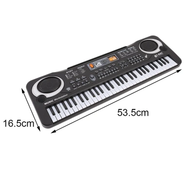 Đàn Piano 61 Phím điện tử cho bé kèm Mic & dây cắm – Giá ưu đãi 209.000₫ 5