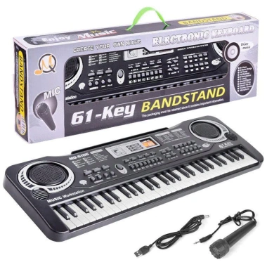 Đàn Piano 61 Phím điện tử cho bé kèm Mic & dây cắm – Giá ưu đãi 209.000₫ 7