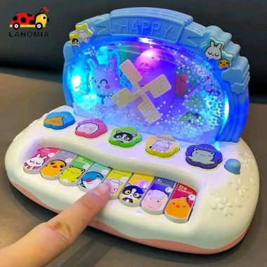 Đàn Piano Mini Cối Xay Gió và Bông Tuyết Phát Nhạc - Giá ưu đãi 165.000₫