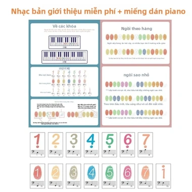 Đàn Piano Mini Gỗ Kuang Meng cho Bé, Bàn Phím Điện Tử Trẻ Nhỏ, Quà Sinh Nhật 6