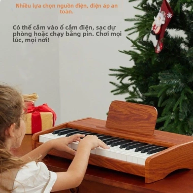 Đàn Piano Mini Gỗ Kuang Meng – Đồ chơi bàn phím điện tử cho bé, quà sinh 1.512.000 VND 4