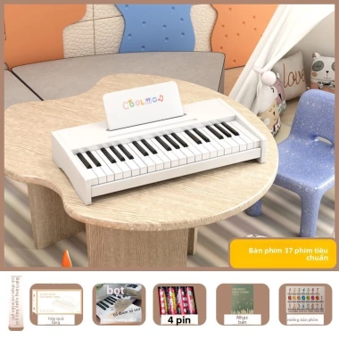 Đàn Piano Mini Gỗ Kuang Meng – Đồ chơi bàn phím điện tử cho bé, quà sinh 1.512.000 VND 10
